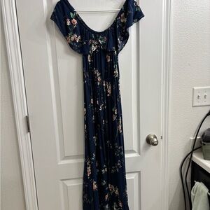 Band of Gypsies Blue Floral Dress